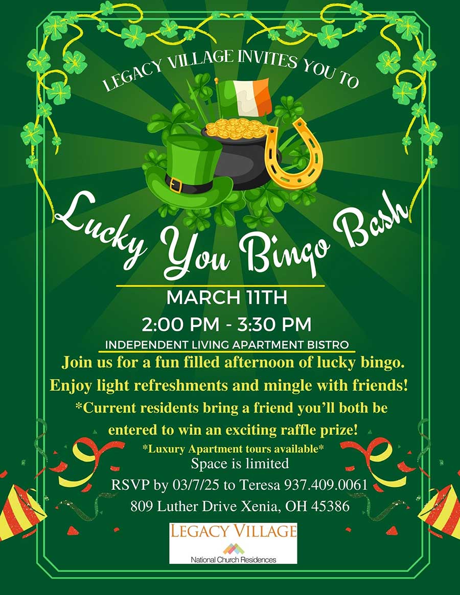 St. Patrick's day event flyer