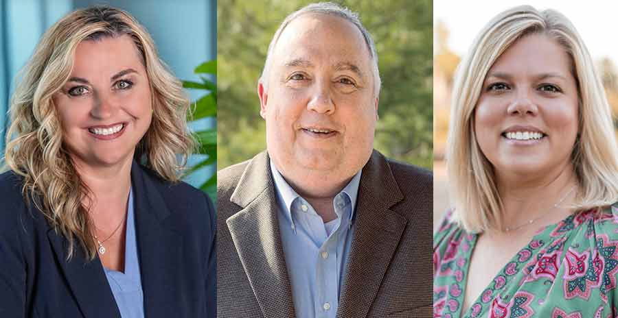 Donna Walker, Joe Largey, and Sarah Branch, the new leadership team within the Affordable Housing Management and Housing Development departments.